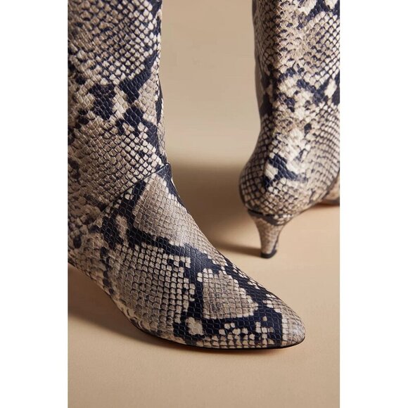 NWT Size US 5-5.5 (EU 36) - Silent D Erena Kitten-Heel Boots snake (NWT US$ 260) - Picture 11 of 16